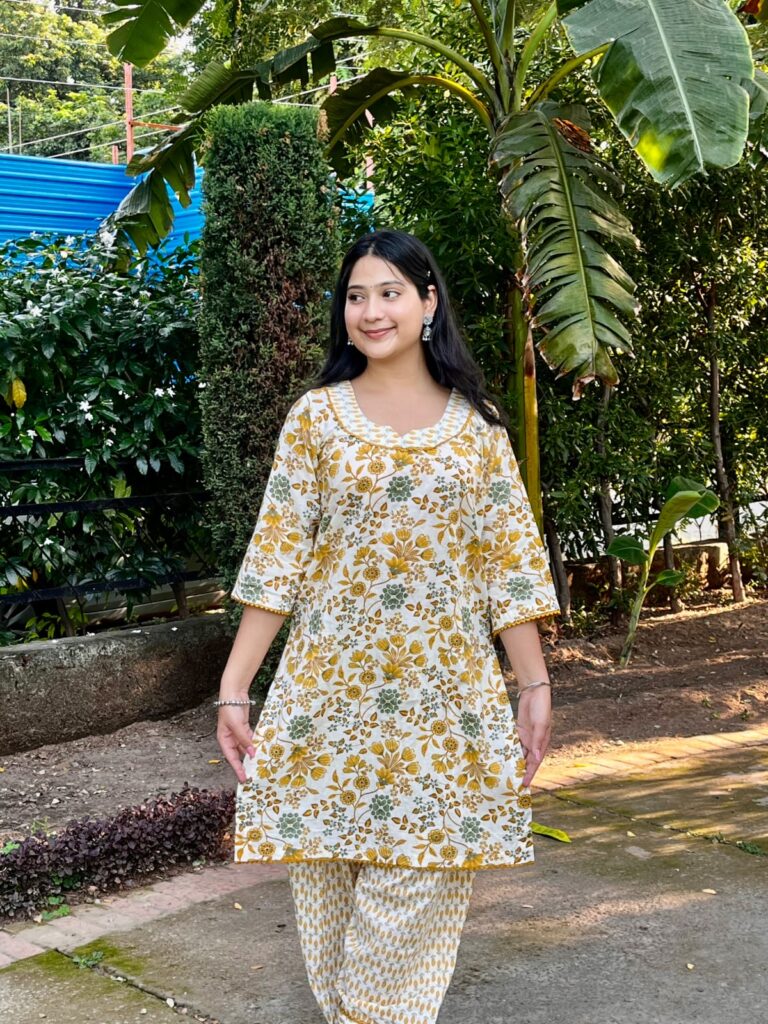 Summer Special  Floral Print Kurti Salwar Set